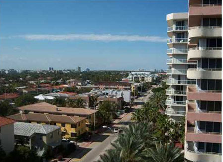 Champlain Towers condos in Surfside, Miami Beach, Florida
