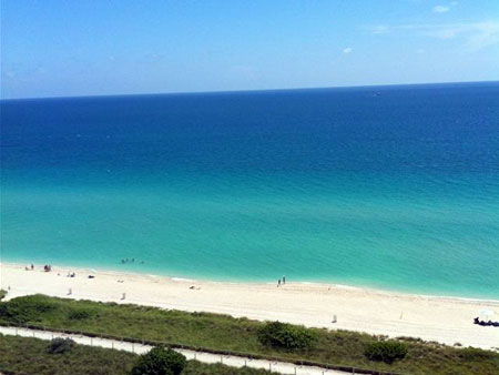 Champlain Towers condos in Surfside, Miami Beach, Florida