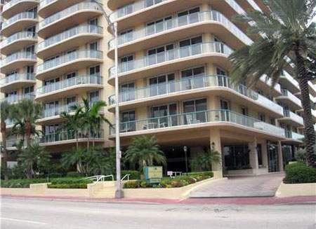 Champlain Towers condos in Surfside, Miami Beach, Florida