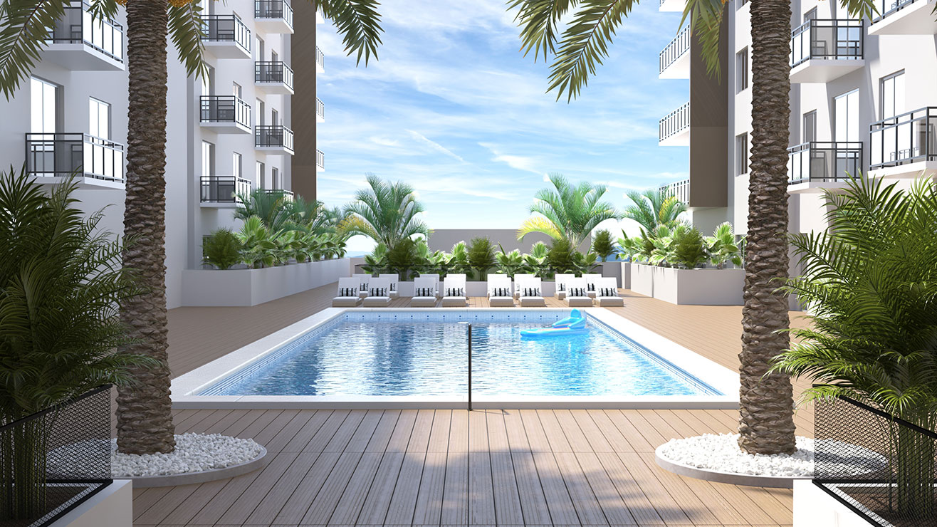 Pool Deck West View