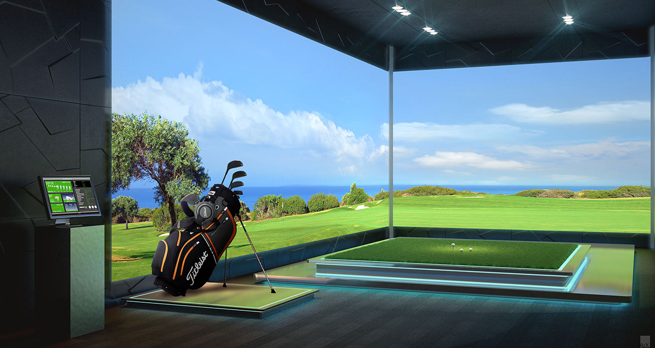 Acqualina Estates Golf Simulator Acqualina Estates Golf Simulator