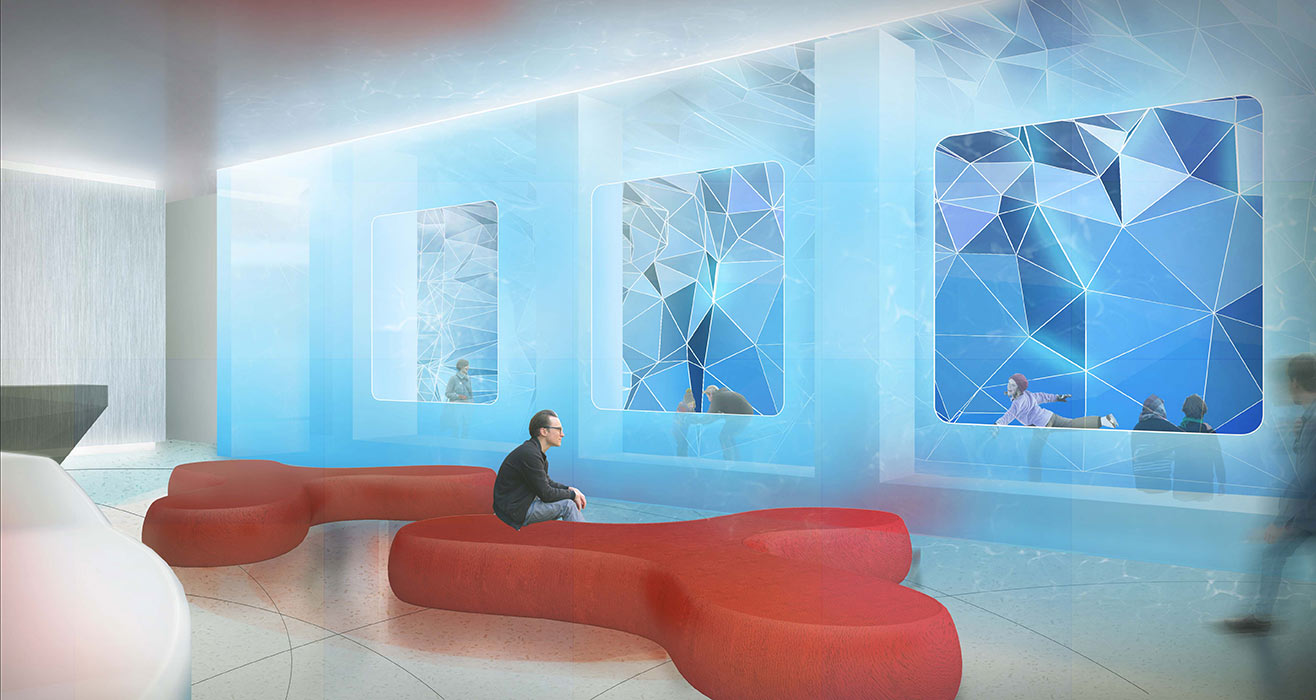 Acqualina Estates Ice Skatting Lobby Acqualina Estates Ice Skatting Lobby