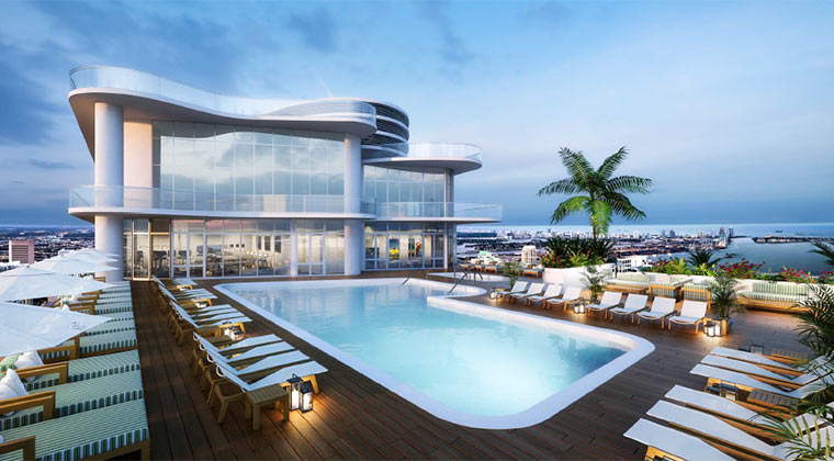 Brickell Flatiron Rooftop Pool Brickell Flatiron Rooftop Pool