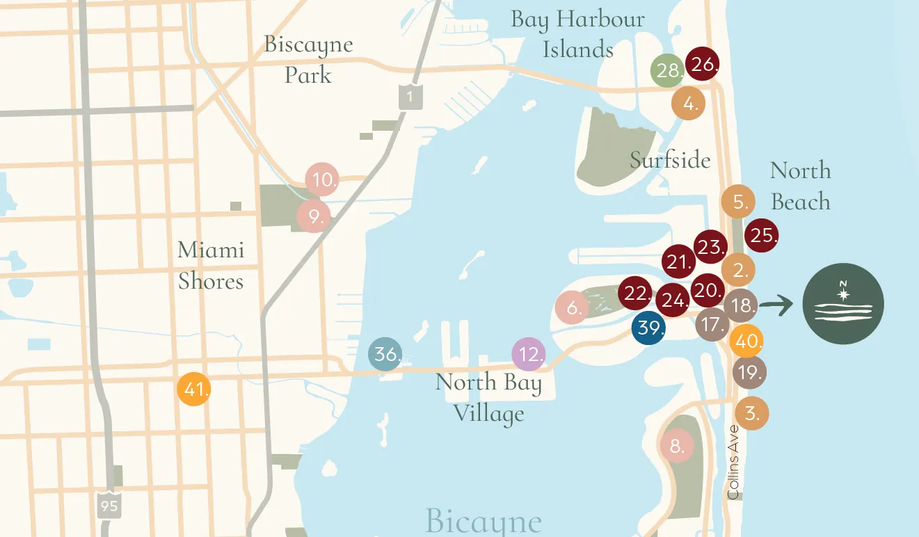 NoBe PARC Residences, Miami Beach, Location NoBe PARC Residences, Miami Beach, Location