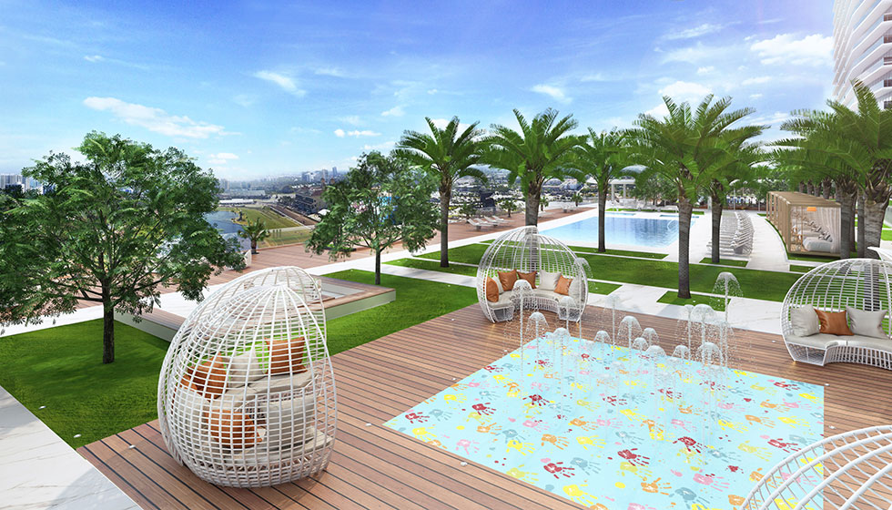 Oasis Hallandale Pool Deck Oasis Hallandale Pool Deck