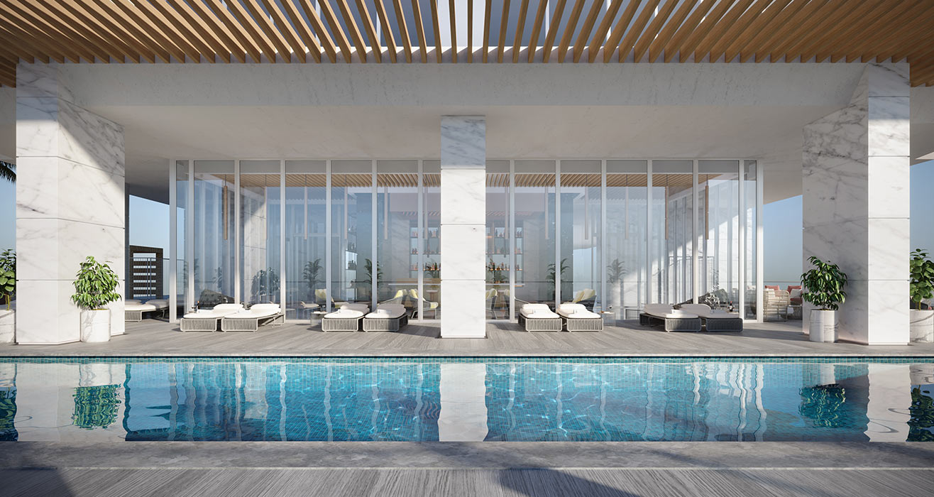 Okan Tower Pool Day