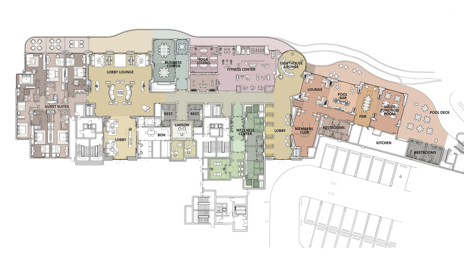 Amenities, Upper Level