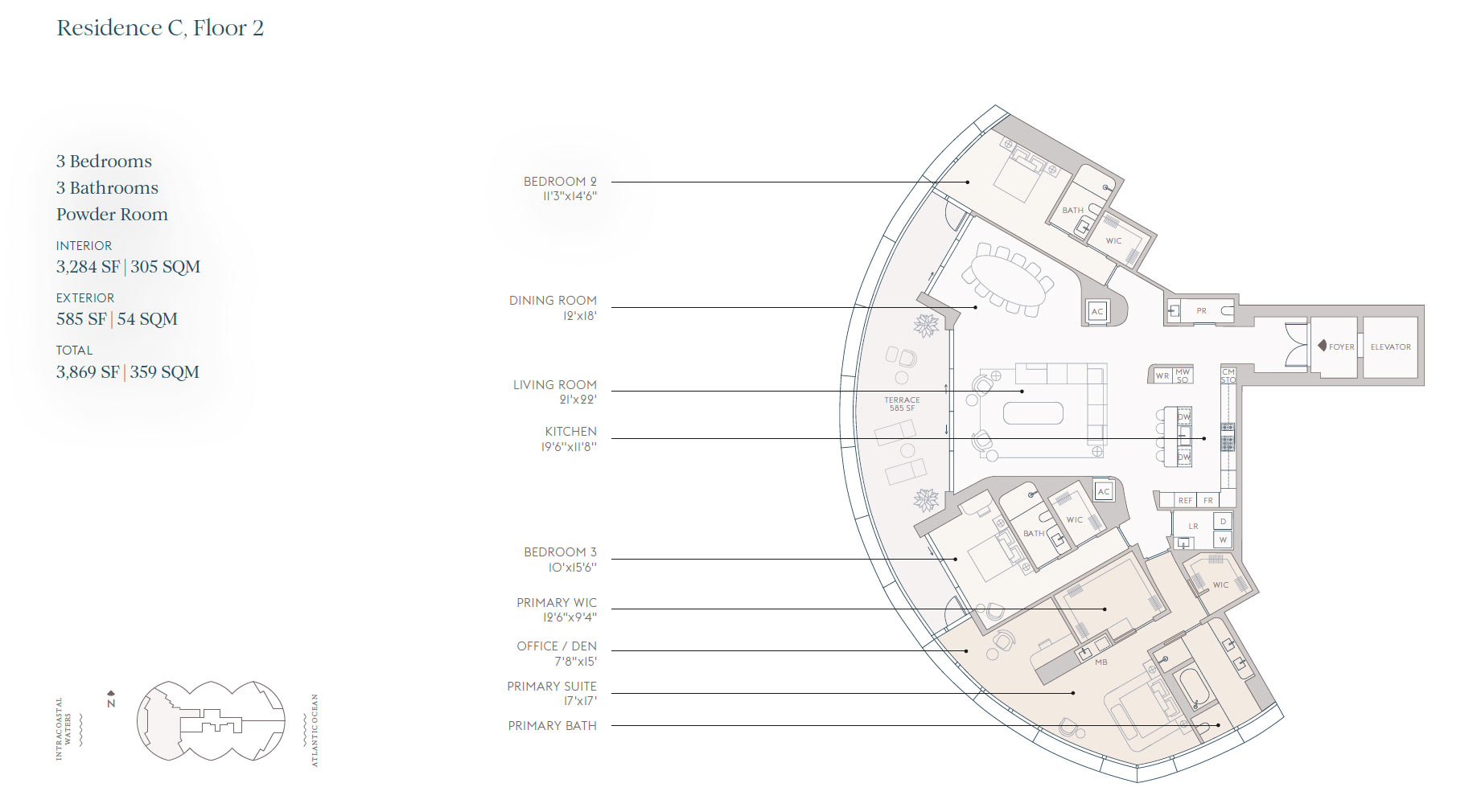 Rivage Bal Residence C Floorplan Rivage Bal Residence C Floorplan