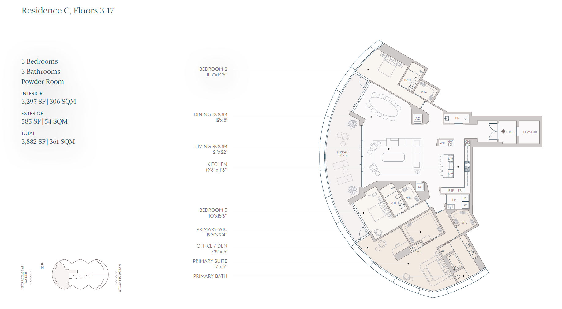 Rivage Bal Residence C Floorplan Rivage Bal Residence C Floorplan