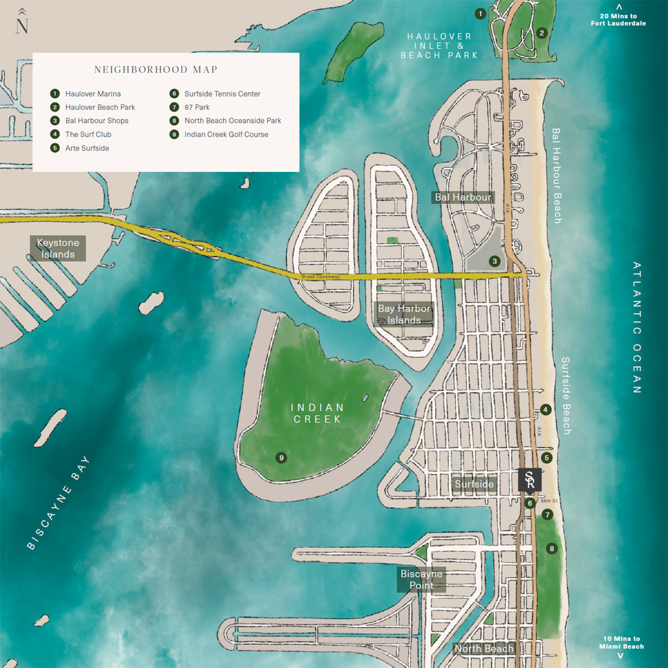Surf Row Residences Location Surf Row Residences Location